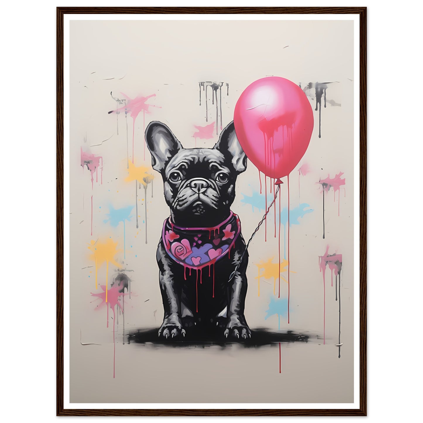 Französische Bulldogge - Banksy