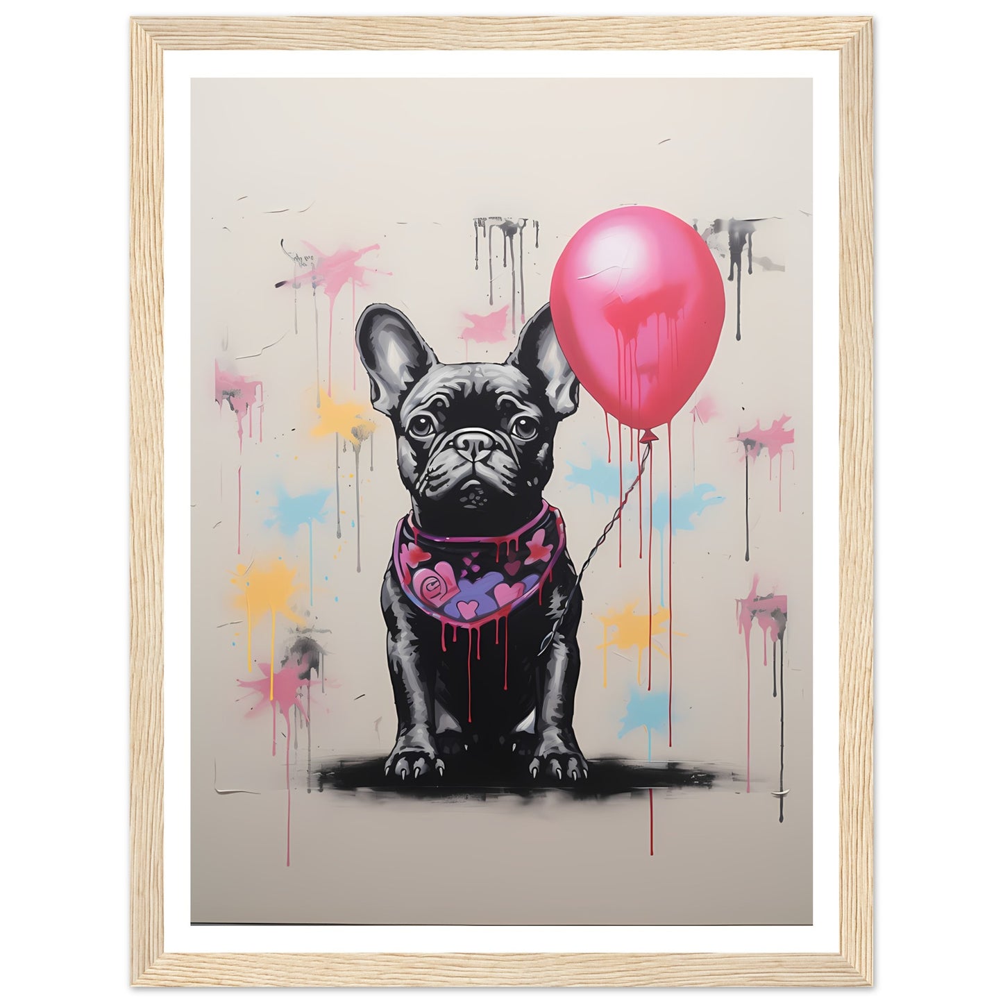 Französische Bulldogge - Banksy