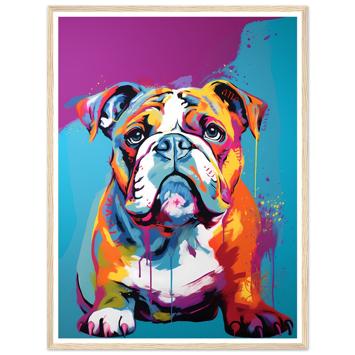 Englische Bulldogge - Warhol