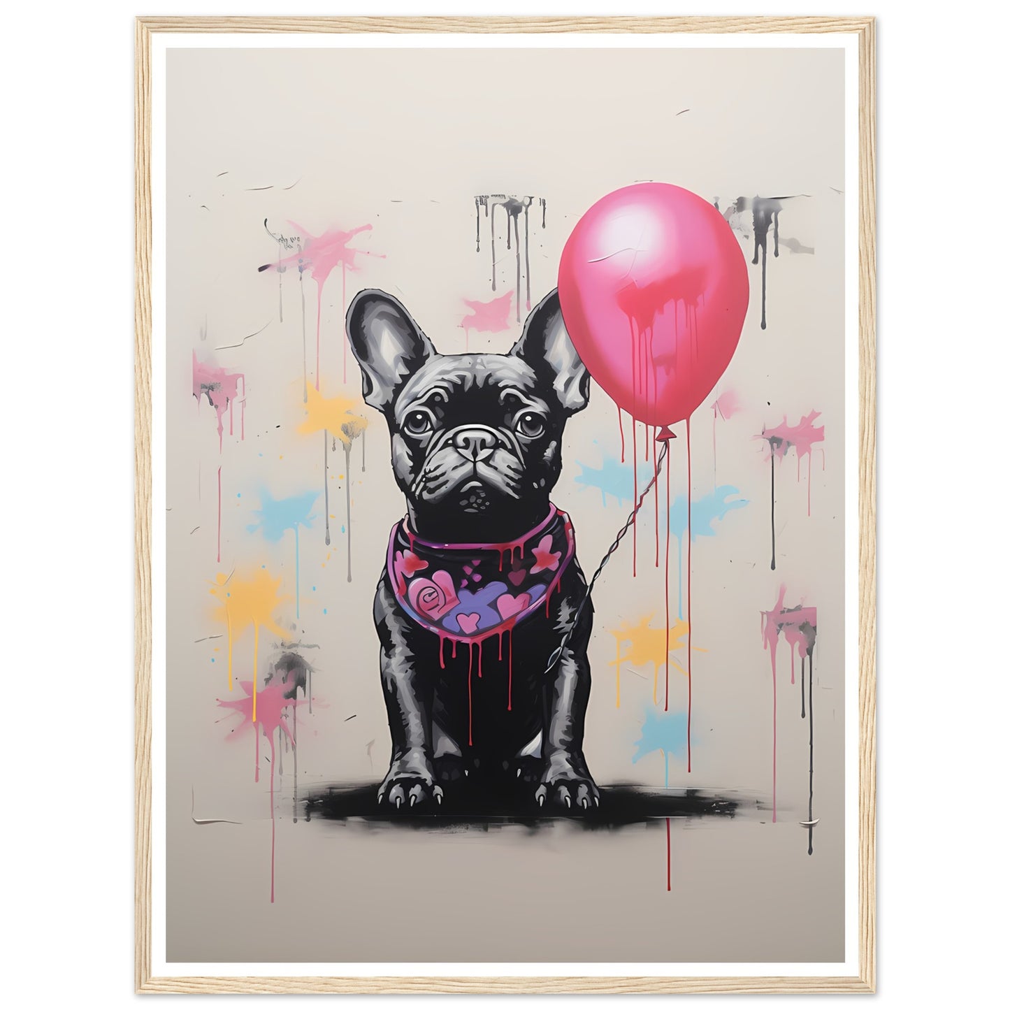 Französische Bulldogge - Banksy