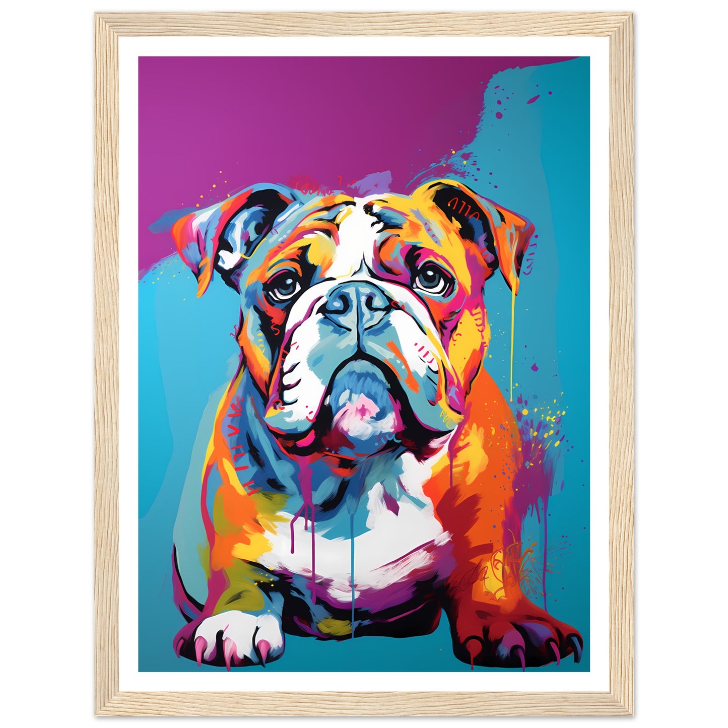 Englische Bulldogge - Warhol