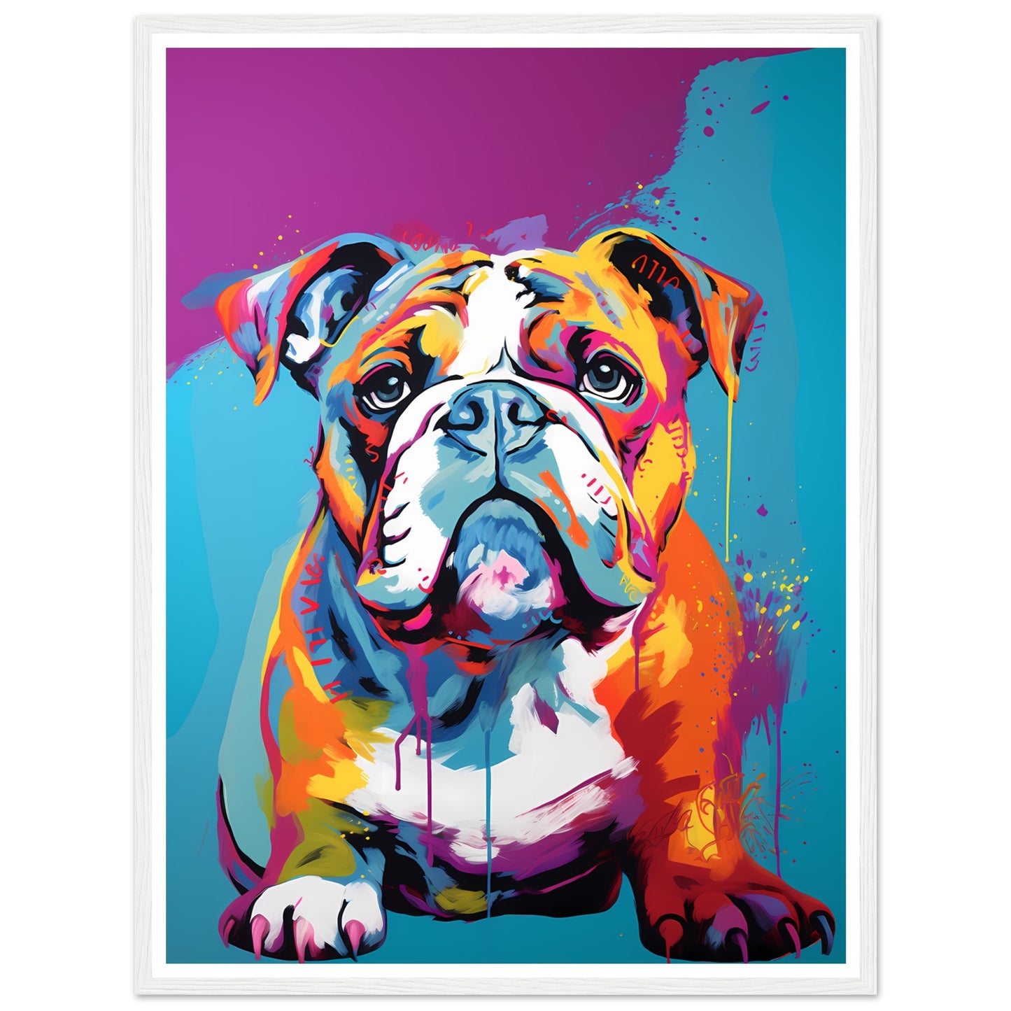 Englische Bulldogge - Warhol