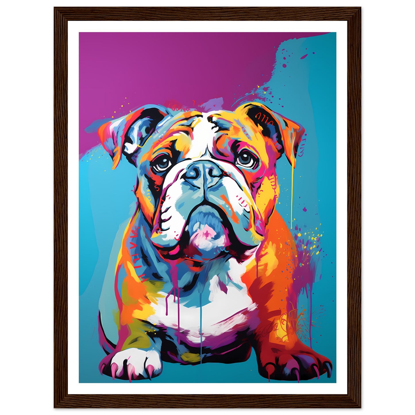 Englische Bulldogge - Warhol