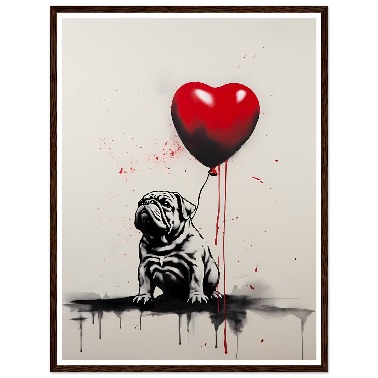 Englische Bulldogge - Banksy