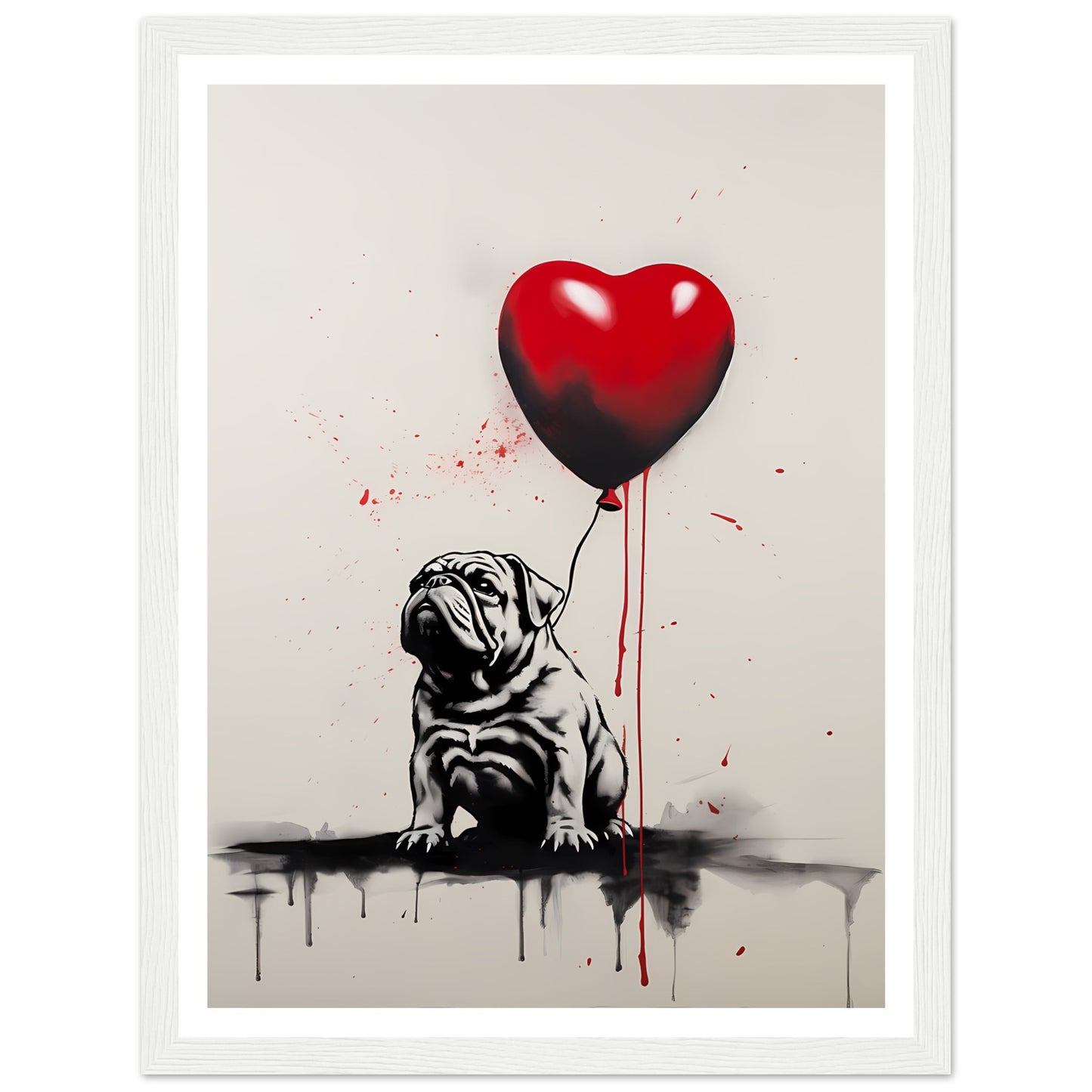 Englische Bulldogge - Banksy