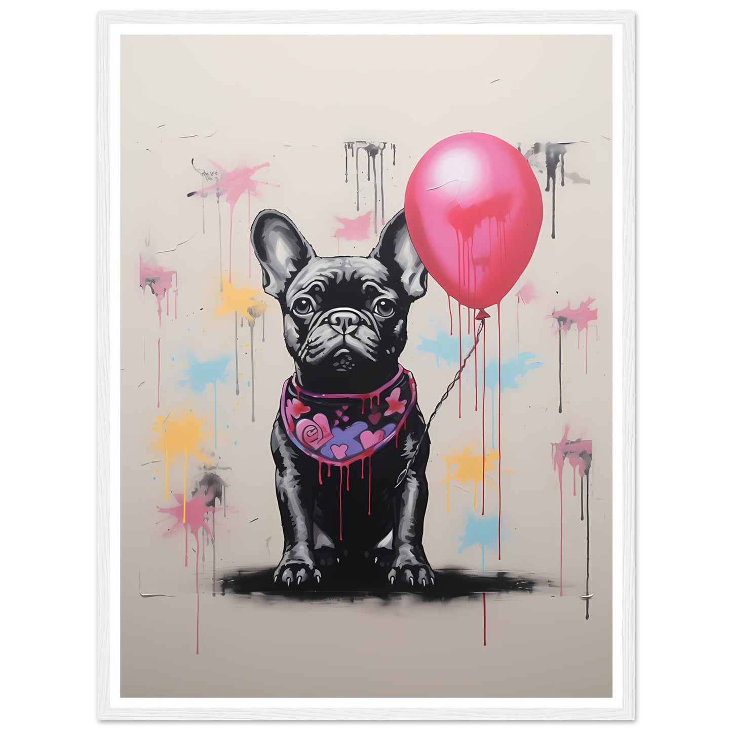 Französische Bulldogge - Banksy