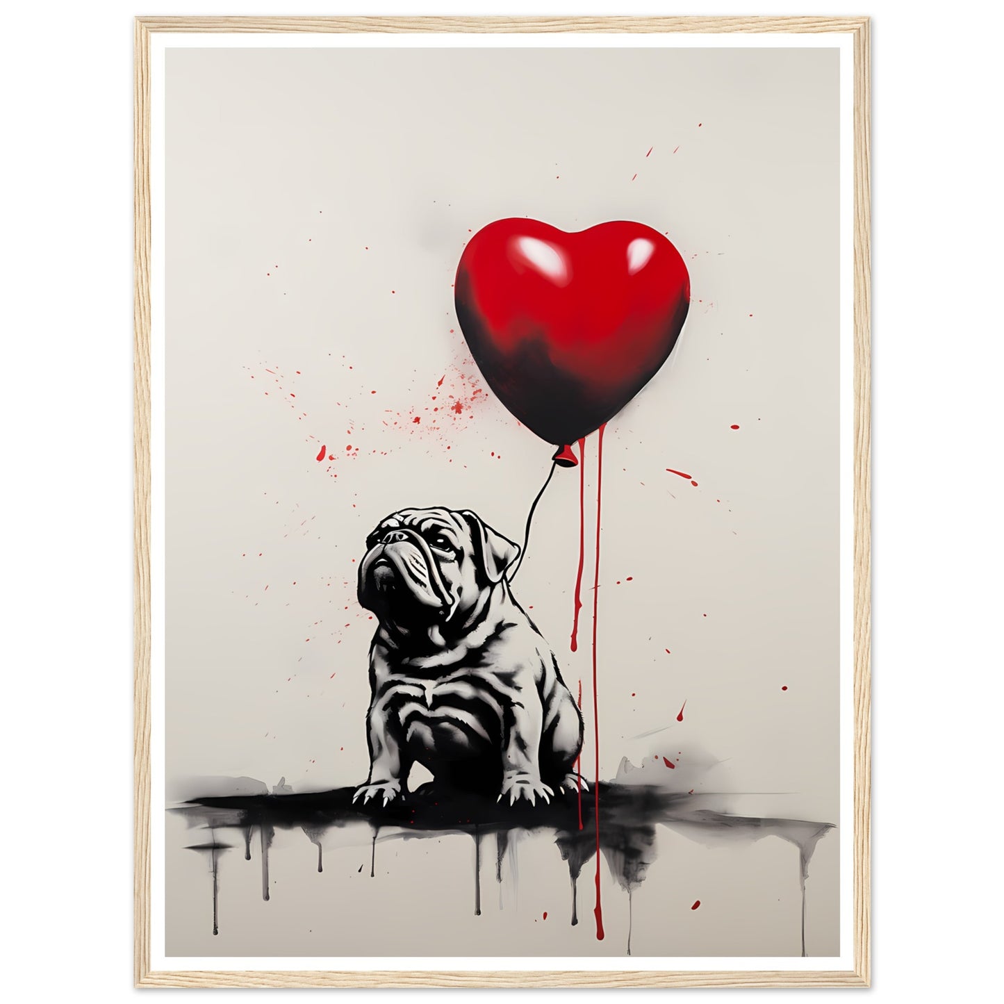 Englische Bulldogge - Banksy