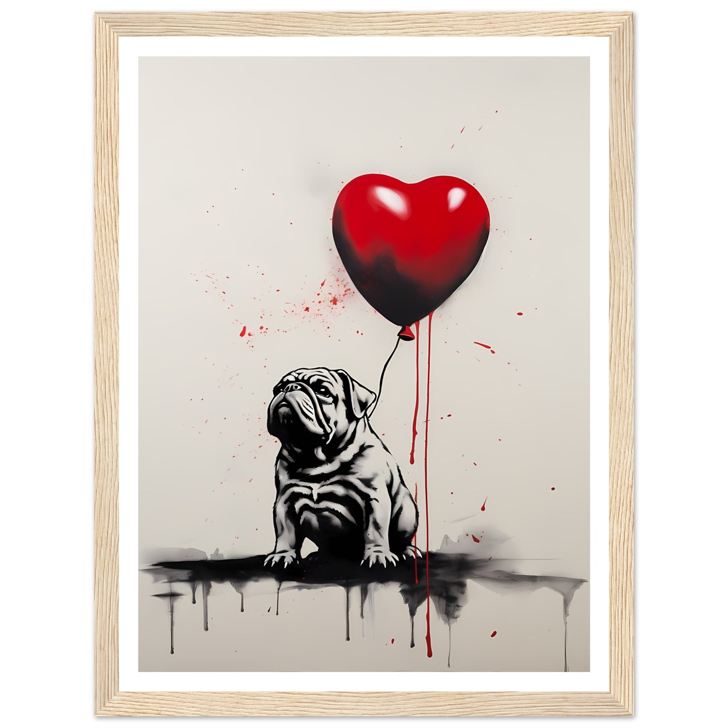 Englische Bulldogge - Banksy