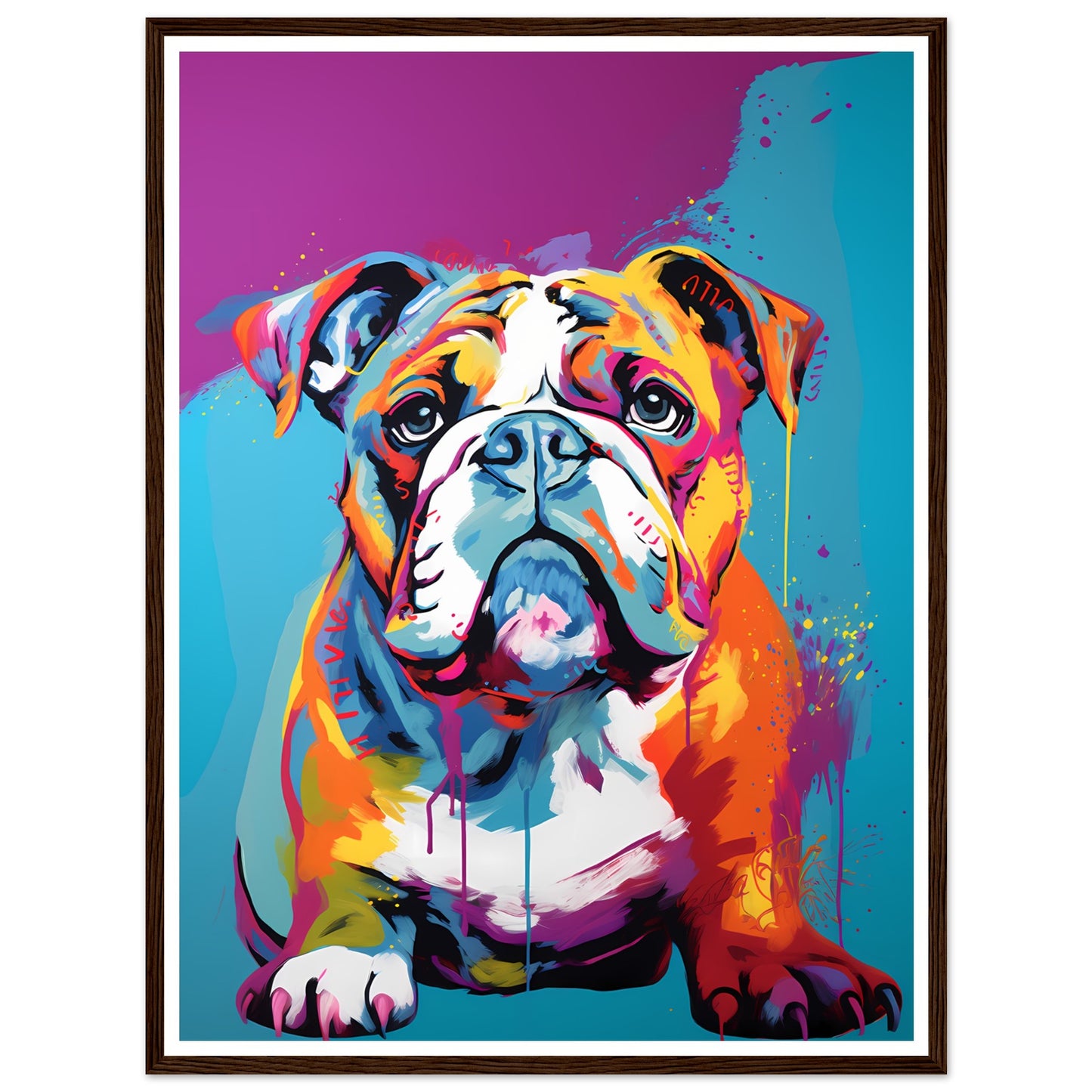Englische Bulldogge - Warhol
