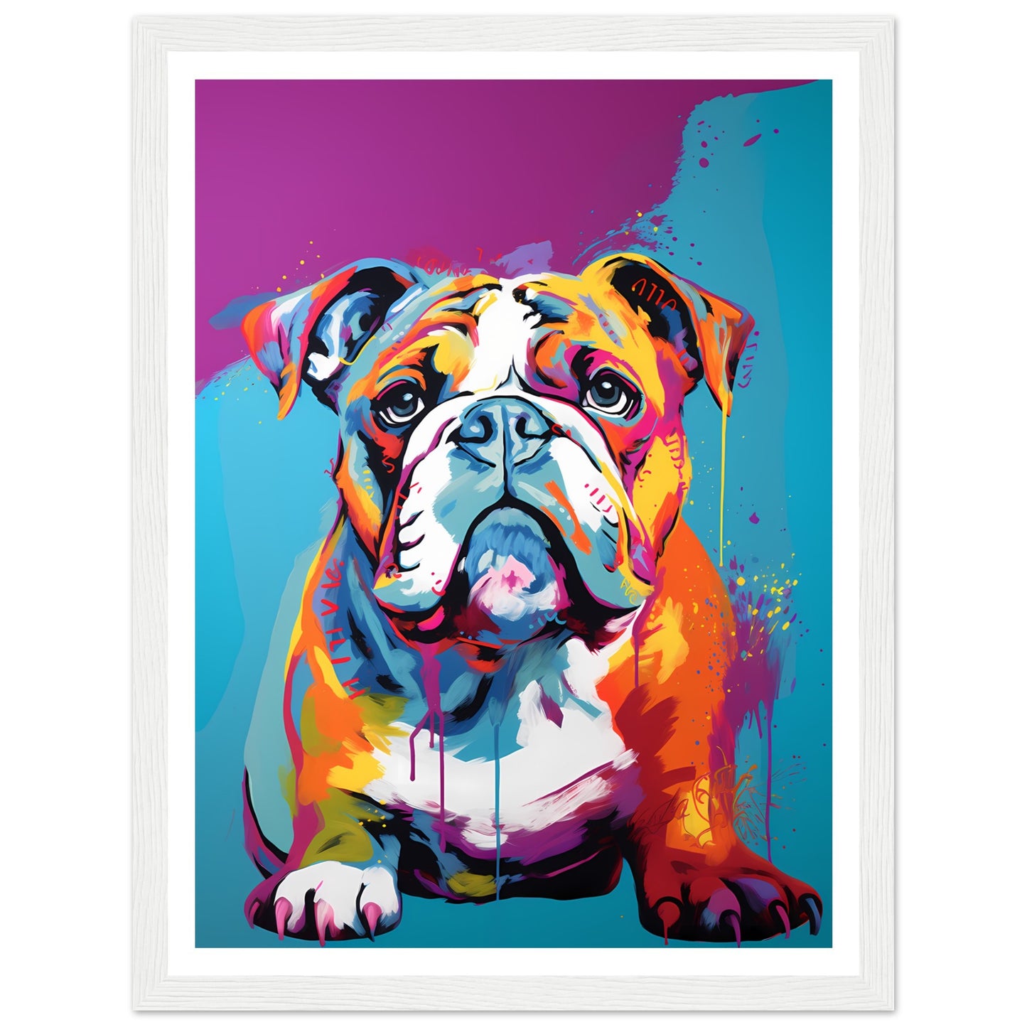 Englische Bulldogge - Warhol