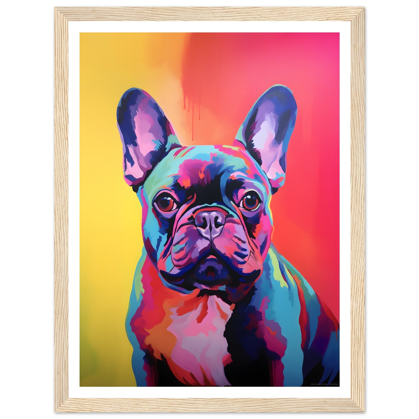 Französische Bulldogge - Warhol