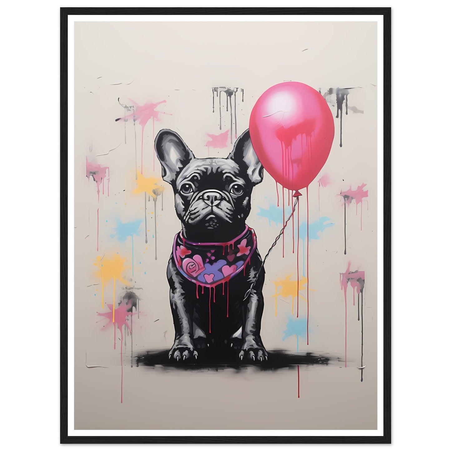 Französische Bulldogge - Banksy
