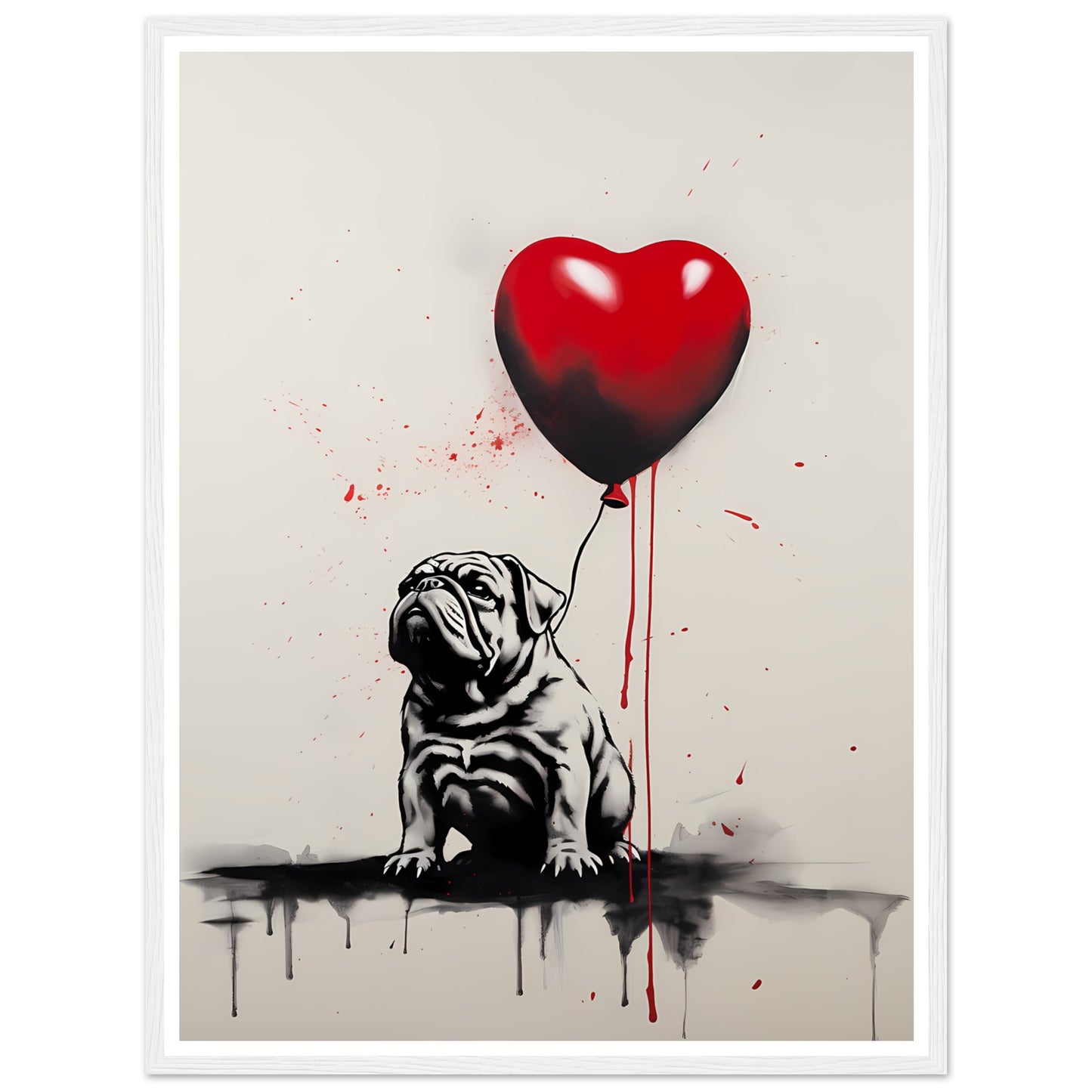 Englische Bulldogge - Banksy