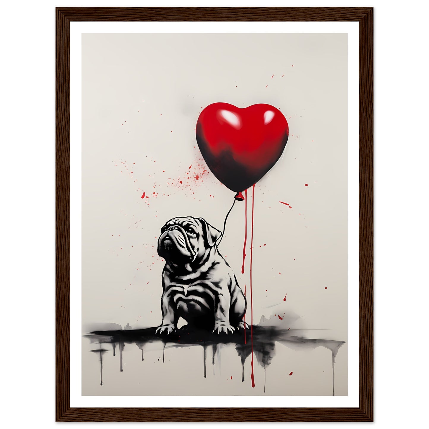Englische Bulldogge - Banksy